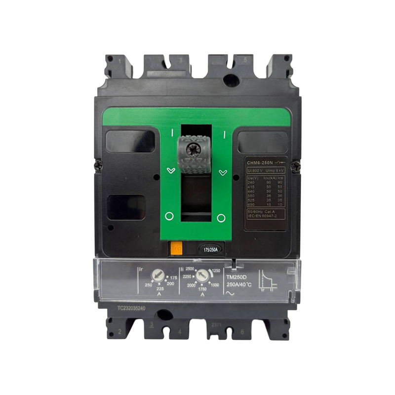 CHM6-250N Molded Case Circuit Breaker 250A Thermal Magnetic Adjustable Multi-Voltage Breaking MCCB