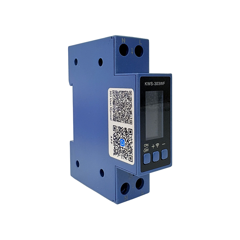 KWS-303 Series Din Rail Energy Meter (WiFi/RS485) - Voltage/Current/KWh Monitor with Protection