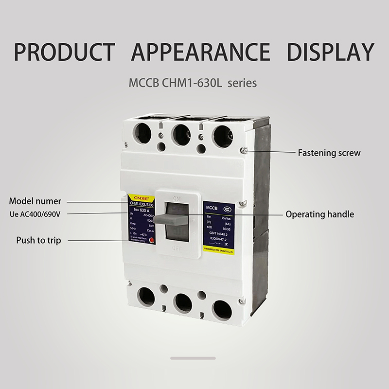 630A 3P Molded Case Circuit Breaker (MCCB) CE Certified