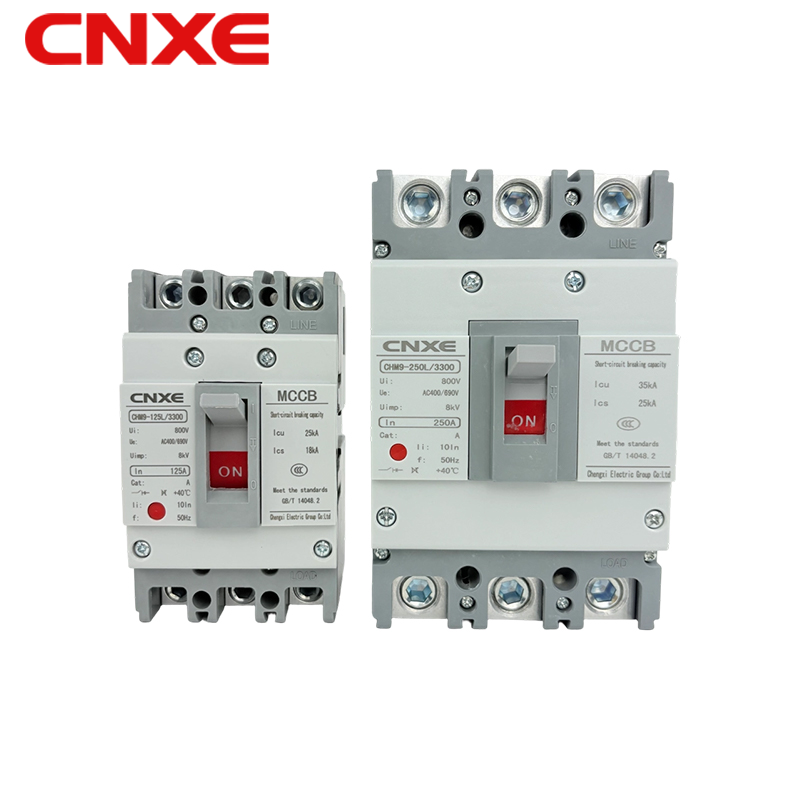 630A 3P MCCB with CE Over And Under Voltage Protector
