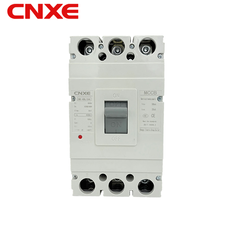 CHM1-400L/3340 molded case circuit breaker, 400A, 50kA breaking capacity, three-phase power distribution protection