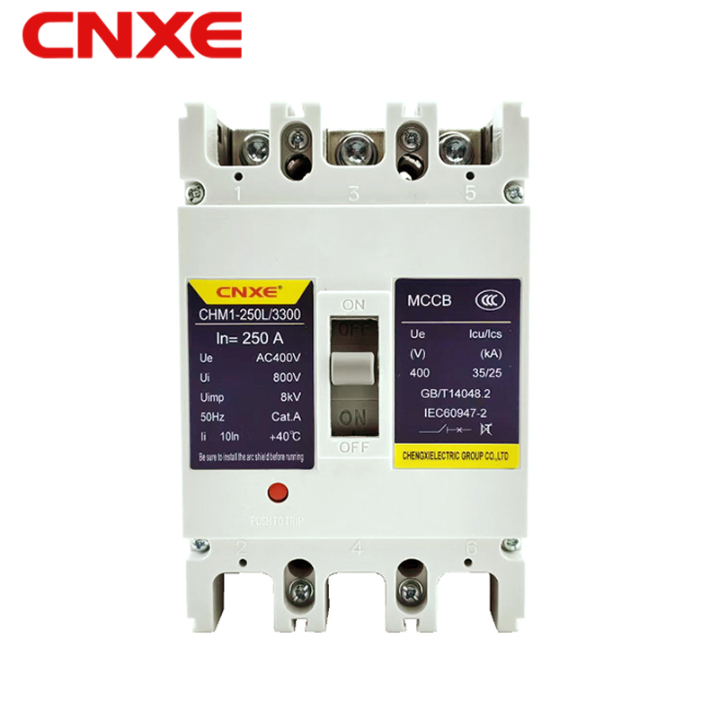 High-Performance MCCB 250A 3P, CE Certified Molded Case Circuit Breaker