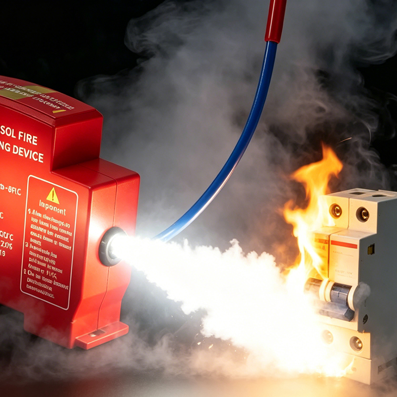 Automatic Aerosol Fire Extinguishing Device for Electrical Cabinets