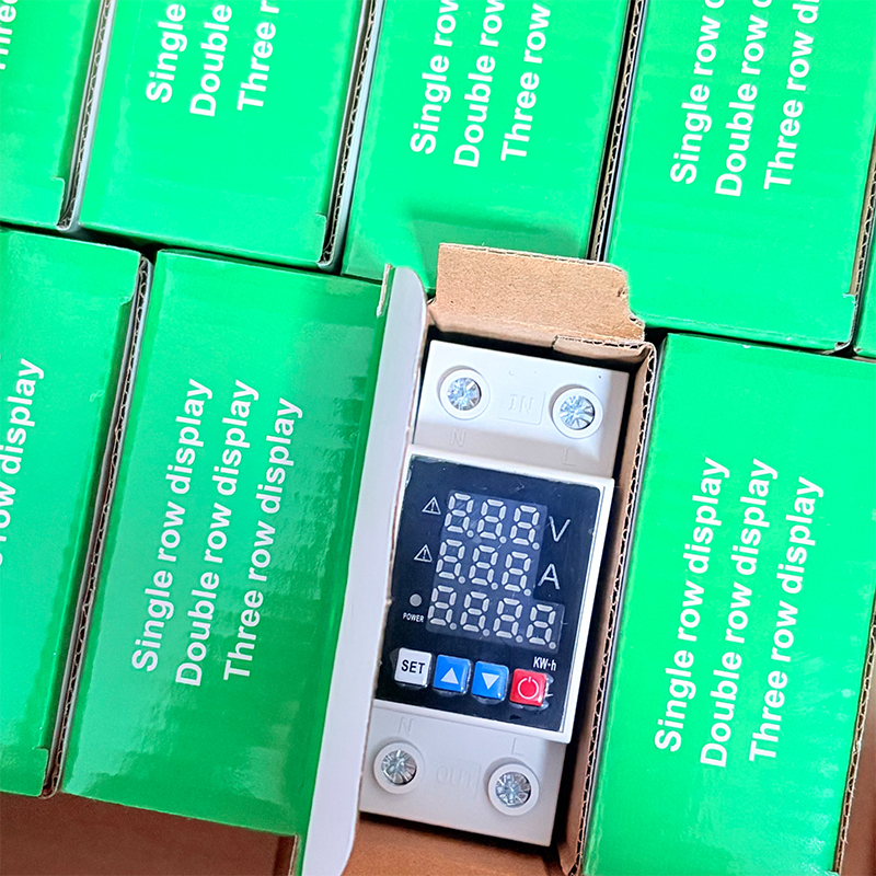 Triple-row Display Overvoltage and Undervoltage Protector DIN Rail Mounted Triple-row Display Overvoltage and Undervoltage Protector DIN Rail Mounted