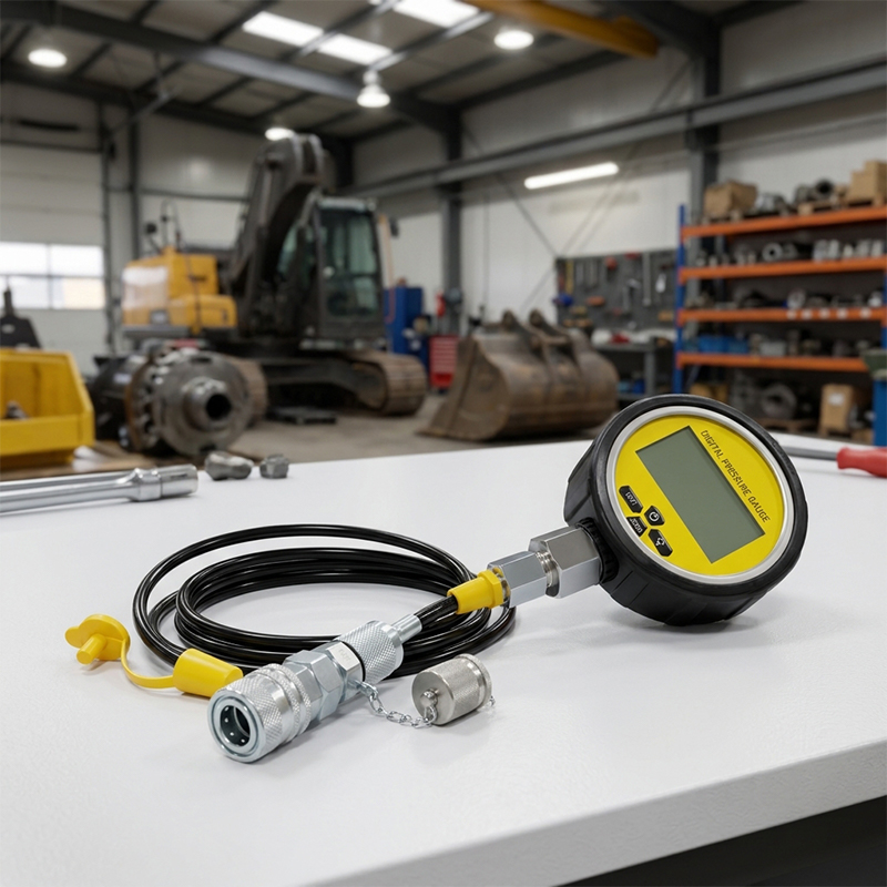 10000 PSI Digital Hydraulic Tester with Test Hose and BSP Adapters 10000 PSI Digital Hydraulic Tester with Test Hose and BSP Adapters
