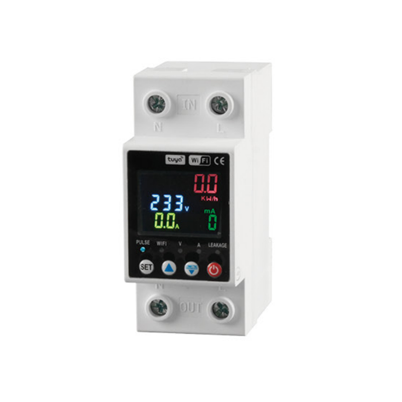4-63A 1P+N/2P TUYAWIFI Three-display Overvoltage and Undervoltage Protector