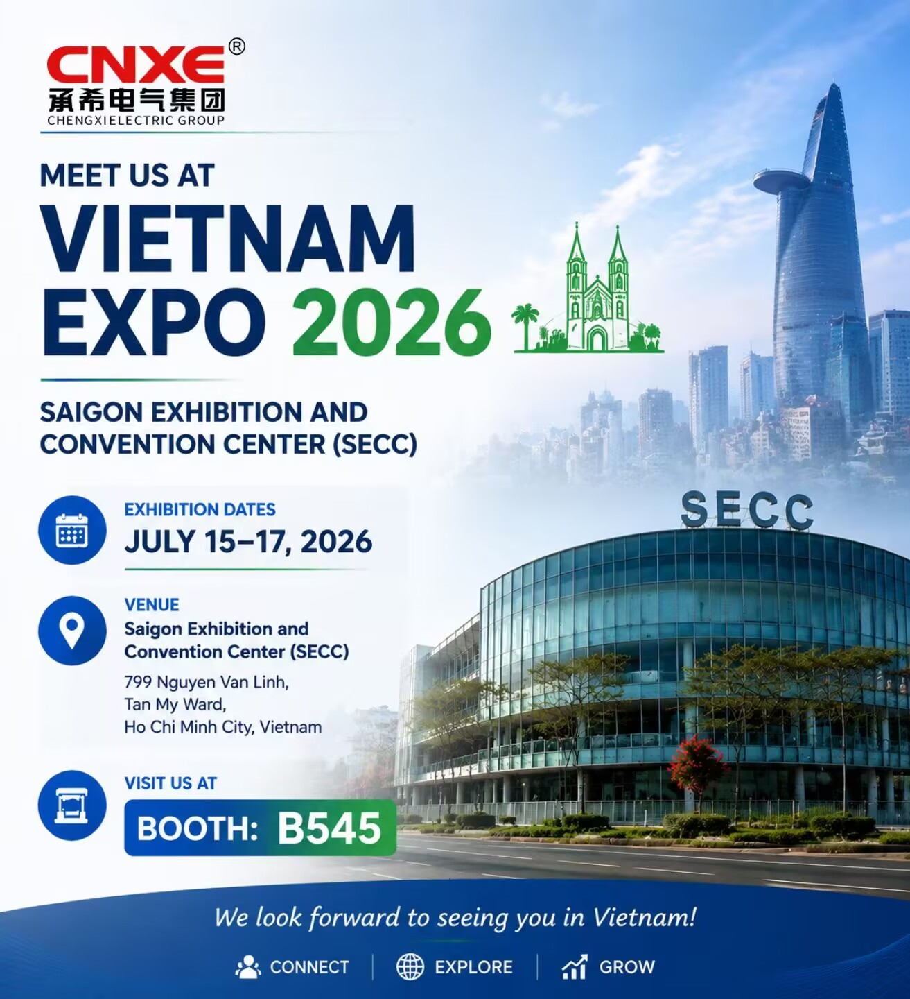 CNXE Electric is heading to Vietnam Expo 2026